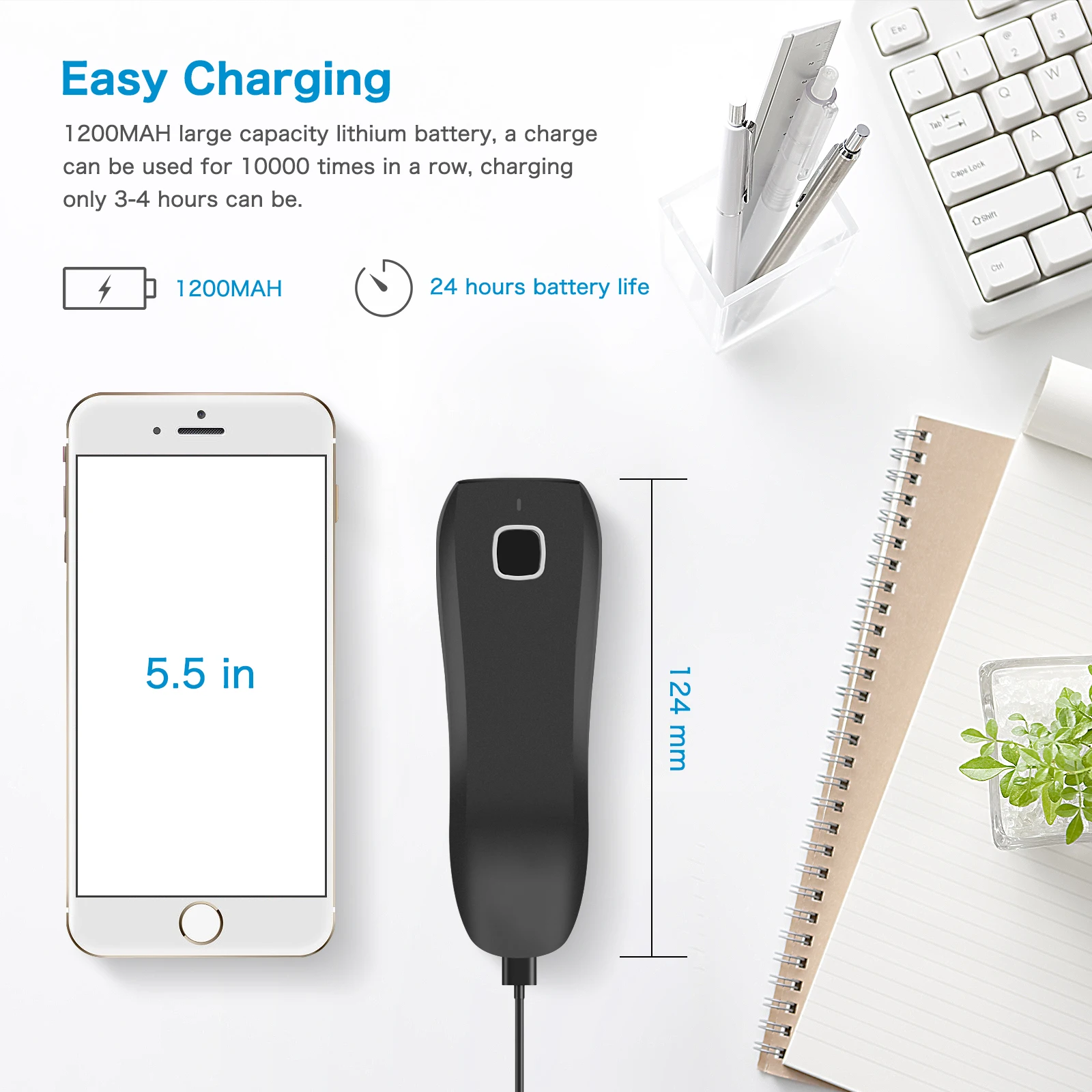 NETUM C750 Serie Bluetooth Wireless 2D Barcode Scanner Pocket 1D QR Barcode PDF417 for Tobacco Garment Mobile payment Industry من التحرير الجماعيماسح ضوئي لاسلكي ثنائي الأبعاد بتقنية بلوتوث من سلسلة NETUM C750، يدعم الباركود أحادي الأبعاد ورمز الاستجابة السريعة (QR) ورمز PDF417، مناسب لقطاعات التبغ والملابس والدفع عبر الهاتف المحمول. - Image 4