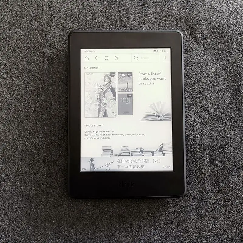 kindlePaperwhite 6th k6 Used registerable Ebook Reader Ereader E Reader e-ink Book for kindle من التحرير الجماعيجهاز Kindle Paperwhite 6th k6 مستعمل، قارئ كتب إلكترونية قابل للتسجيل، قارئ إلكتروني، قارئ إلكتروني، قارئ كتب إلكترونية بتقنية الحبر الإلكتروني، متوافق مع Kindle - Image 2