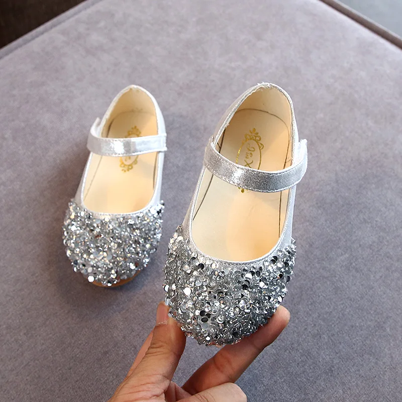 KushyShoo 2021 Spring New Children Shoes Girls Princess Shoes Glitter Children Baby Dance Shoes Casual Toddler Girl Sandals من قسم التعديل الجماعيأحذية كوشي شو الجديدة لربيع 2021 للأطفال، أحذية أميرات للبنات، أحذية رقص لامعة للأطفال الرضع، صنادل كاجوال للبنات الصغيرات - Image 8