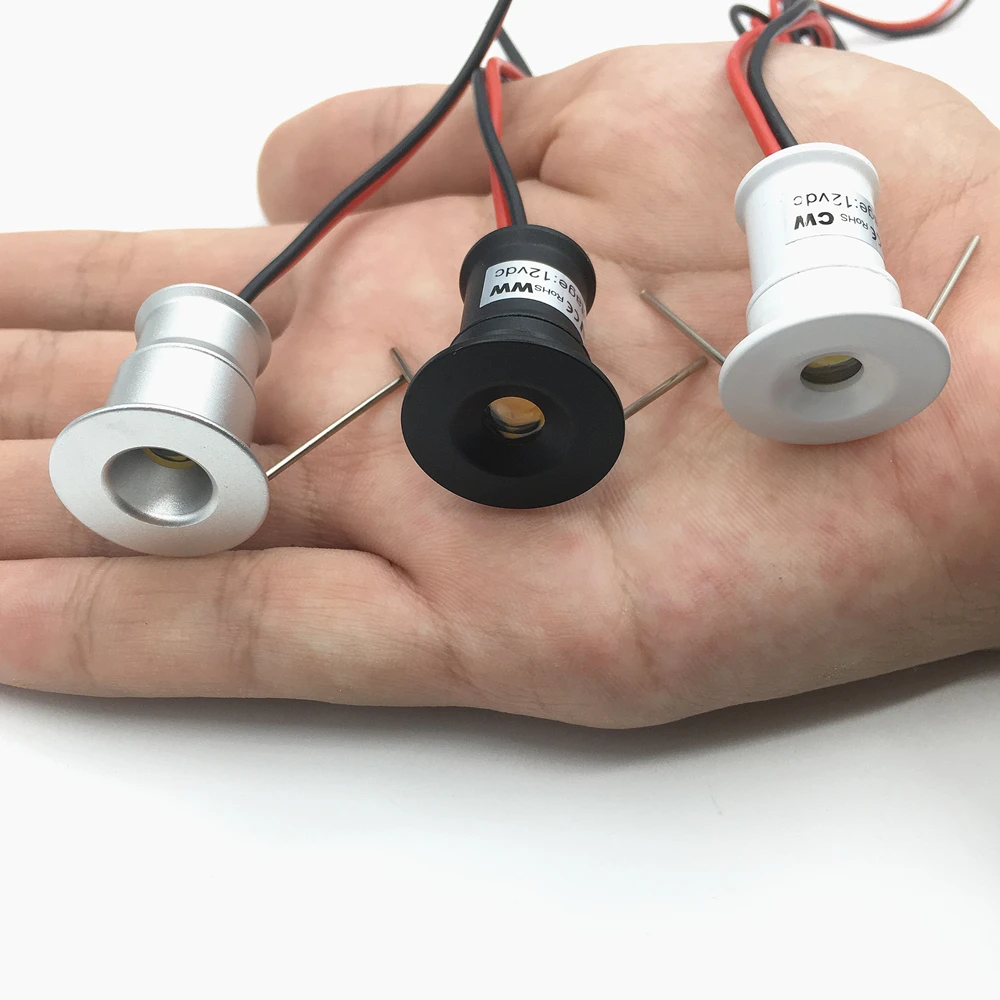 مصباح كشاف صغير 1 واط، مصباح LED صغير 12 فولت قابل للتعتيم، فتحة 15 مم، مصباح سقف غائر IP65، إضاءة عرض من التحرير الجماعيمصباح كشاف صغير 1 واط، مصباح LED صغير 12 فولت قابل للتعتيم، فتحة 15 مم، مصباح سقف غائر IP65، إضاءة عرض