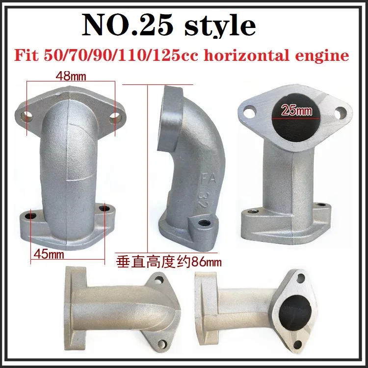 motorcycle 50cc 70cc 90cc 110cc 125cc 150cc 160cc horizontal engine intake pipe manifold sunl falcon ATV quad dirt pit bike من التحرير الجماعيدراجة نارية 50 سم مكعب، 70 سم مكعب، 90 سم مكعب، 110 سم مكعب، 125 سم مكعب، 150 سم مكعب، 160 سم مكعب، أنبوب سحب هواء أفقي، مشعب، صنل فالكون، مركبة رباعية الدفع، دراجة ترابية، دراجة حفرة - Image 16