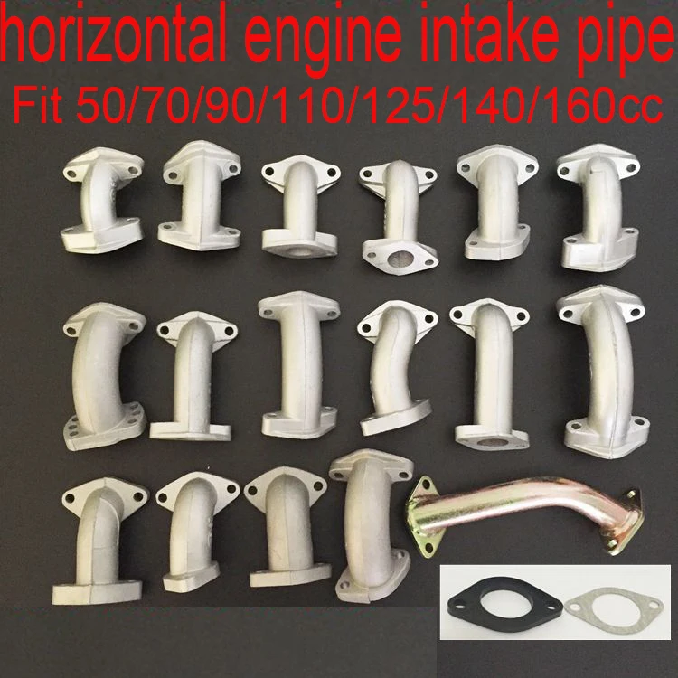 motorcycle 50cc 70cc 90cc 110cc 125cc 150cc 160cc horizontal engine intake pipe manifold sunl falcon ATV quad dirt pit bike من التحرير الجماعيدراجة نارية 50 سم مكعب، 70 سم مكعب، 90 سم مكعب، 110 سم مكعب، 125 سم مكعب، 150 سم مكعب، 160 سم مكعب، أنبوب سحب هواء أفقي، مشعب، صنل فالكون، مركبة رباعية الدفع، دراجة ترابية، دراجة حفرة