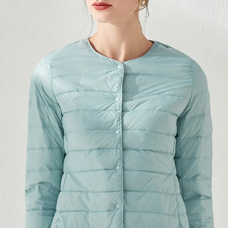NewBang Ultra Light Duck Down Women Matt Fabric Lightweight Coat Warm Female Windbreaker Parka Women's Down Jackets Plus Coats من قسم التعديل الجماعيمعطف نيو بانغ خفيف الوزن للغاية مصنوع من قماش غير لامع، معطف نسائي دافئ مقاوم للرياح، جاكيتات نسائية من الريش، معاطف كبيرة الحجم - Image 3