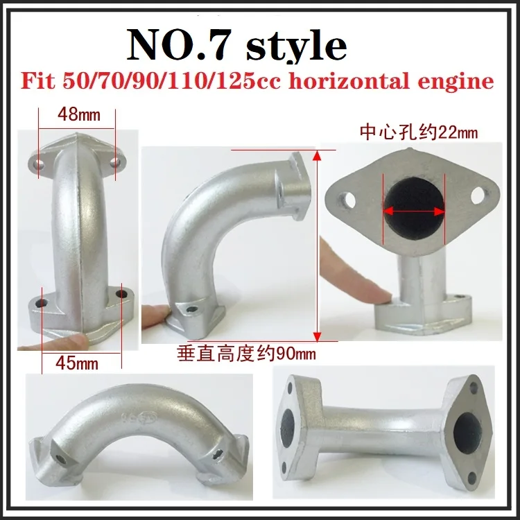 motorcycle 50cc 70cc 90cc 110cc 125cc 150cc 160cc horizontal engine intake pipe manifold sunl falcon ATV quad dirt pit bike من التحرير الجماعيدراجة نارية 50 سم مكعب، 70 سم مكعب، 90 سم مكعب، 110 سم مكعب، 125 سم مكعب، 150 سم مكعب، 160 سم مكعب، أنبوب سحب هواء أفقي، مشعب، صنل فالكون، مركبة رباعية الدفع، دراجة ترابية، دراجة حفرة - Image 13