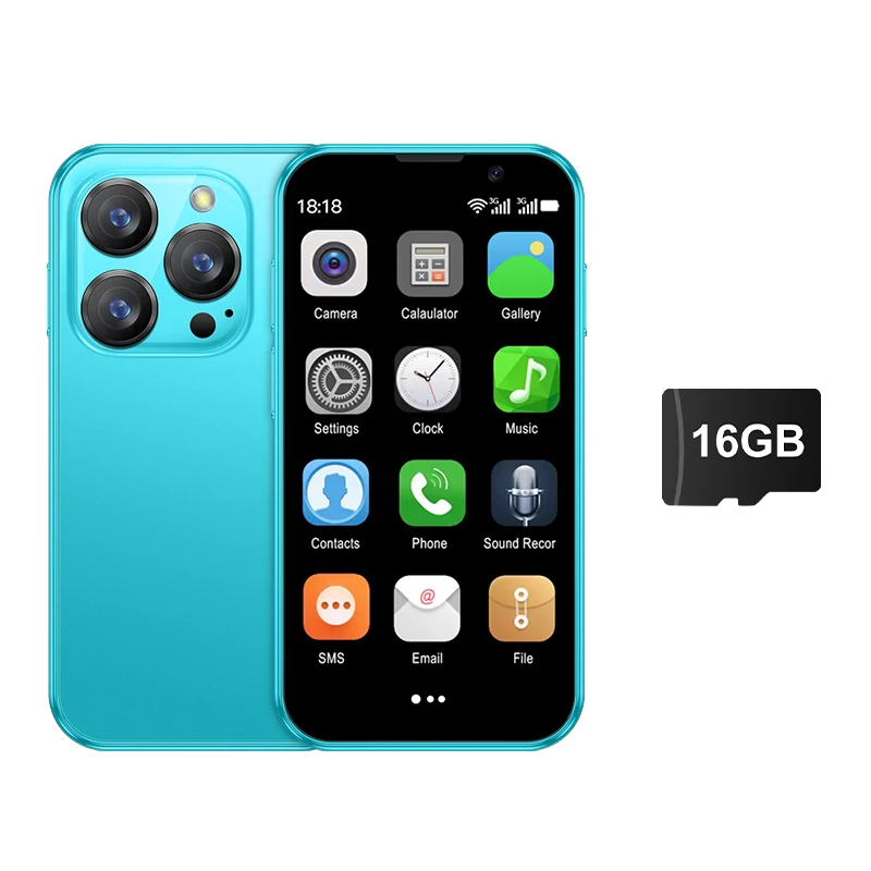 SERVO 16SE Mini Smartphone 16GB ROM Android 9.0 Wifi Dual SIM Standby Play Store 3G WCDMA 3.0Little Smart Cellphone New Version من التحرير الجماعيهاتف SERVO 16SE الذكي الصغير، ذاكرة داخلية 16 جيجابايت، نظام تشغيل أندرويد 9.0، واي فاي، شريحتان، وضع الاستعداد، متجر جوجل بلاي، يدعم شبكات الجيل الثالث WCDMA، شاشة 3.0 بوصة، إصدار جديد - Image 7