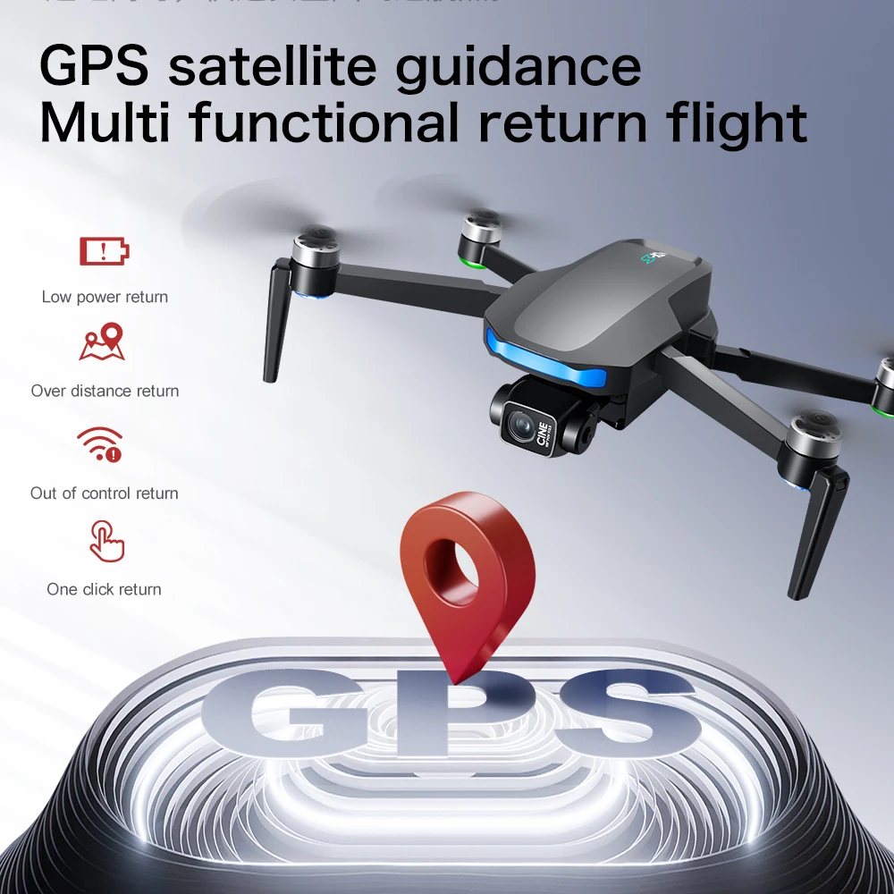 طائرة S-X1 MAX GPS الاحترافية بدون طيار مزودة بكاميرا 4K وجهاز تثبيت ثلاثي المحاور وطائرة FPV بدون فرشاة للتحكم الأمني وشاشة تحكم كبيرة من التحرير الجماعيطائرة بدون طيار S-X1 MAX GPS احترافية مزودة بكاميرا 4K ونظام تثبيت ثلاثي المحاور، طائرة بدون طيار أمنية بدون فرش مع شاشة تحكم كبيرة رباعية المراوح - Image 3