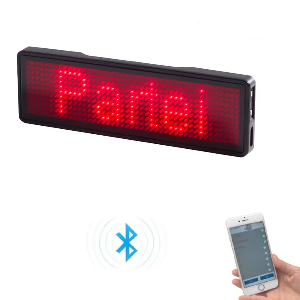 شارة اسم LED بلوتوث جديدة تمامًا، لوحة رسائل قابلة للبرمجة، شاشة LED صغيرة، عرض نمط نص وأرقام عالية الدقة من التحرير الجماعيشارة اسم LED جديدة كليًا بتقنية بلوتوث، لوحة رسائل قابلة للبرمجة، شاشة LED صغيرة، عرض نص عالي الدقة، عرض أرقام وأنماط - Image 11