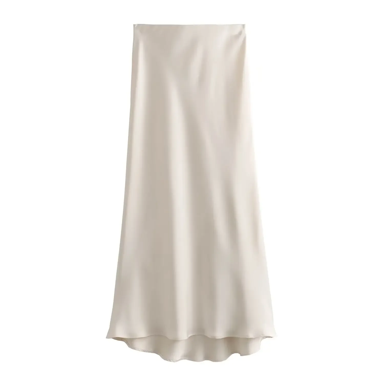 Willshela 2024 Black Satin Skirt Woman High Waist Elegant Long Skirts For Women Fashion Summer Midi Skirt Office Womens Skirts من قسم التحرير الجماعيتنورة ويلشيلا 2024 سوداء من الساتان، تنورة طويلة أنيقة بخصر عالٍ للنساء، تنورة ميدي صيفية عصرية للنساء، تنانير نسائية للعمل - Image 9