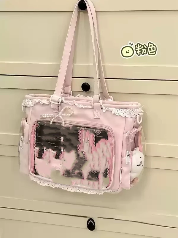 حقيبة باليه كبيرة الحجم من نوع Itabag اليابانية ثنائية الأبعاد ذات كتف واحد، هدية للأصدقاء، حقيبة يد نسائية من قسم التعديل الجماعيحقيبة كتف كبيرة الحجم بتصميم فتاة الباليه، من إيتاباغ اليابانية، ثنائية الأبعاد، هدية مثالية للأصدقاء، حقيبة يد نسائية - Image 8