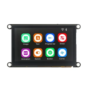 Guition ESP32-S3 8M PSRAM 4M FLASH 4.3-inch IPS 480*272 LCD display module with WIFI and Bluetooth من التحرير الجماعيوحدة عرض LCD من نوع IPS مقاس 4.3 بوصة بدقة 480*272، مزودة بذاكرة وصول عشوائي PSRAM سعة 8 ميجابايت وذاكرة فلاش سعة 4 ميجابايت، بالإضافة إلى تقنية واي فاي وبلوتوث.