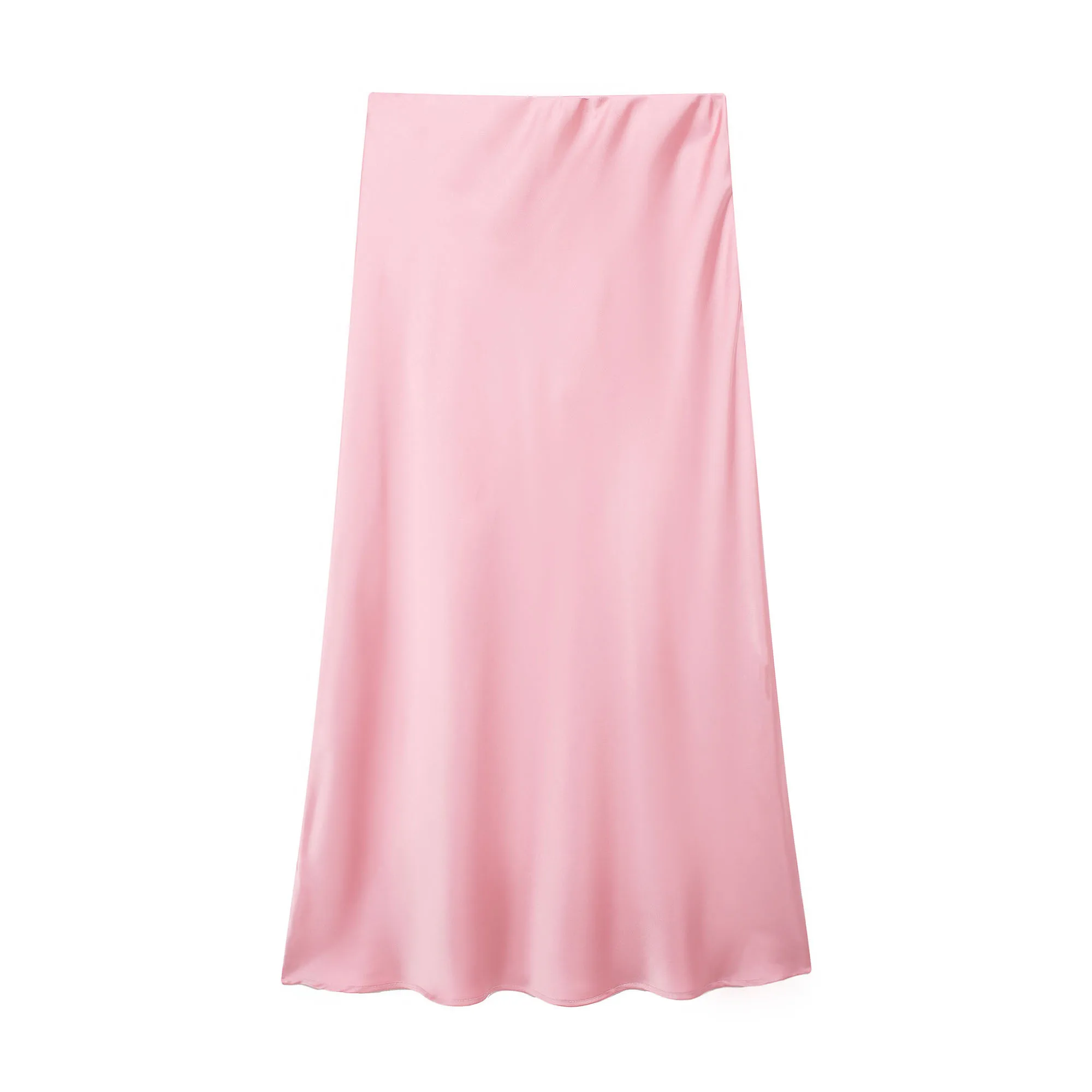Willshela 2024 Black Satin Skirt Woman High Waist Elegant Long Skirts For Women Fashion Summer Midi Skirt Office Womens Skirts من قسم التحرير الجماعيتنورة ويلشيلا 2024 سوداء من الساتان، تنورة طويلة أنيقة بخصر عالٍ للنساء، تنورة ميدي صيفية عصرية للنساء، تنانير نسائية للعمل - Image 15