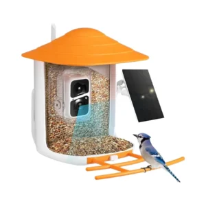 New Outdoor APP Controlled Smart Bird Feeder Solar Powered Night Vision AI Identifies Bird Species 5L Bowl Small Animals