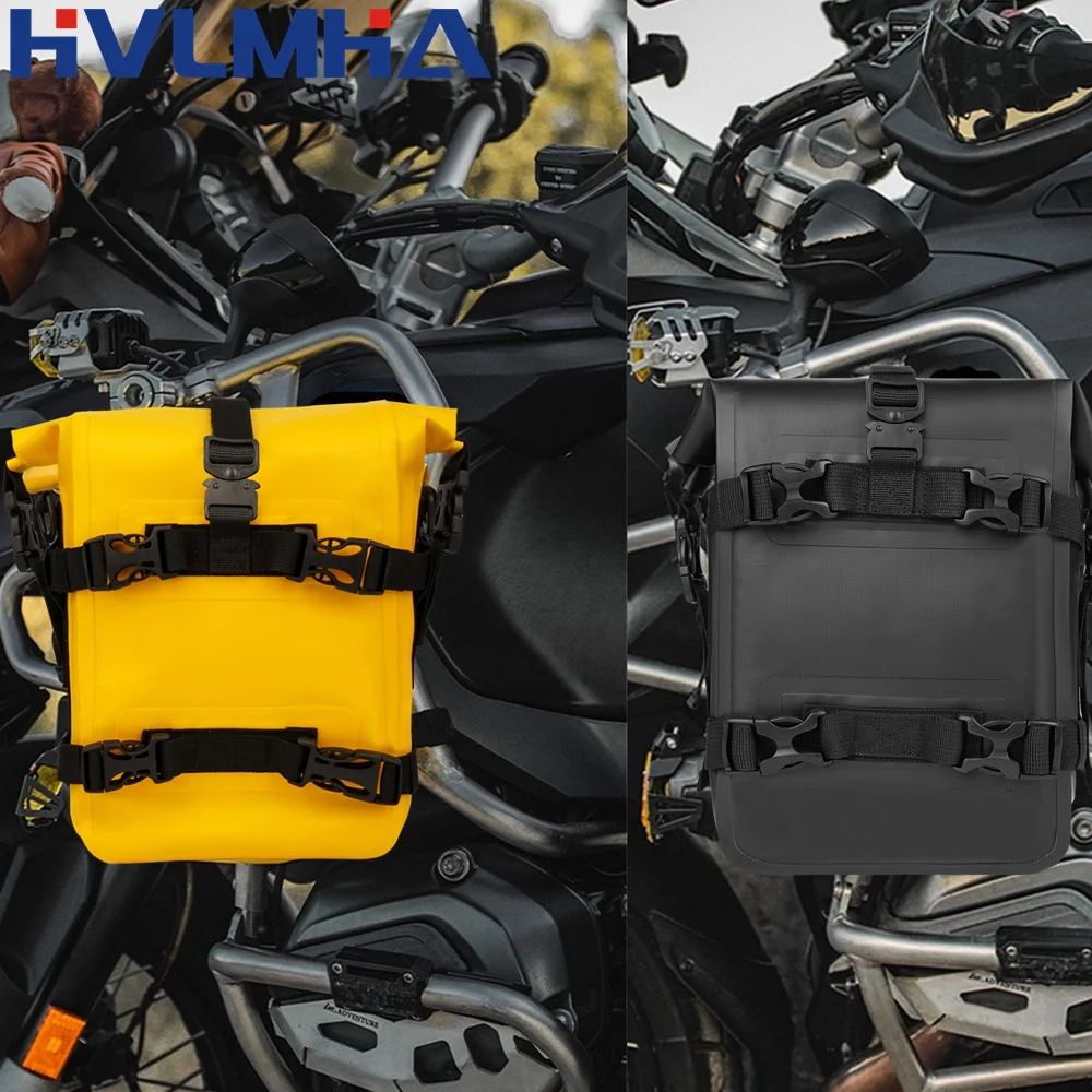 حقيبة مقاومة للماء لإطار دراجة BMW R1200GS R1250GS ADV و HONDA NC750X CB500X النارية، مع قضبان حماية، وحقيبة أدوات إصلاح المصد من قسم التعديل الجماعيحقيبة مقاومة للماء لحماية هيكل الدراجة النارية BMW R1200GS وR1250GS وADV وHONDA NC750X وCB500X، مع أدوات إصلاح المصدات. - Image 6