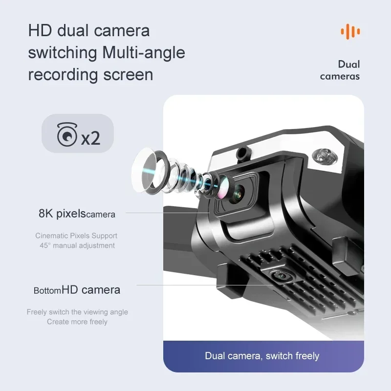 طائرة بدون طيار خارجية G6 5G احترافية بدقة 8K HD للتصوير الجوي متعدد الاتجاهات وتجنب العوائق، رباعية المراوح، مسافة 10000 متر من التحرير الجماعيطائرة درون خارجية G6 احترافية بتقنية 5G، تصوير جوي بدقة 8K HD، متعددة الاتجاهات، تجنب العوائق، مدى يصل إلى 10000 متر - Image 4
