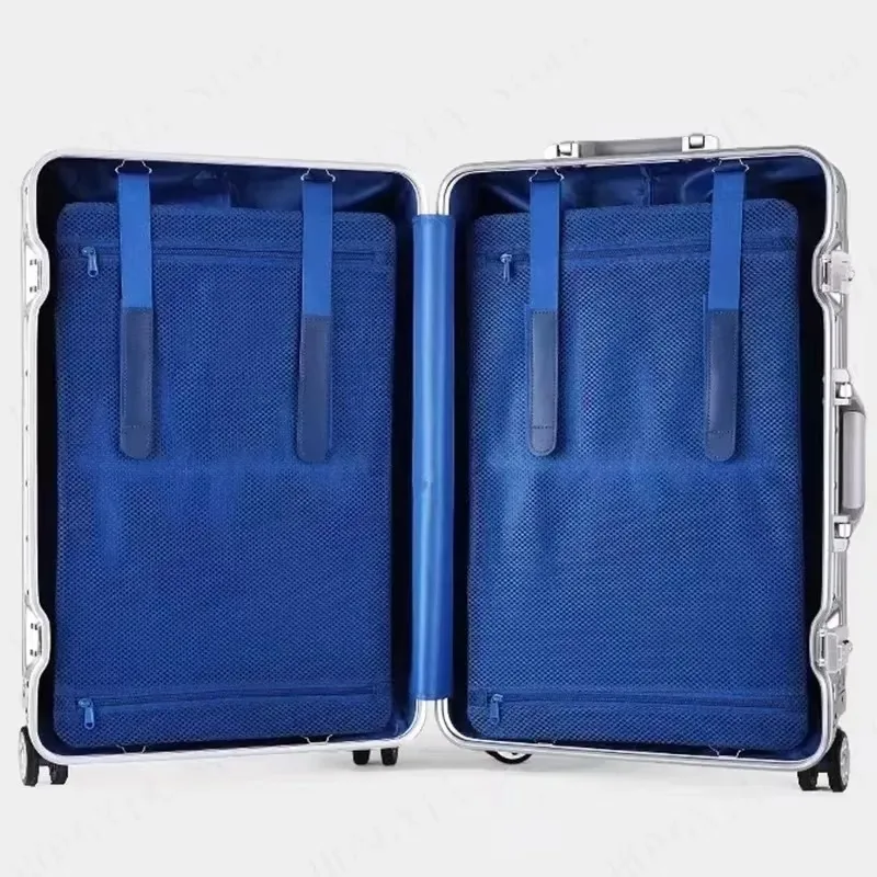 100% Aluminum-magnesium Alloy Travel Suitcase High Quality Rolling Luggage 20/24/26/29'' Trolley Luggage Carry-On Cabin Suitcase - Image 6