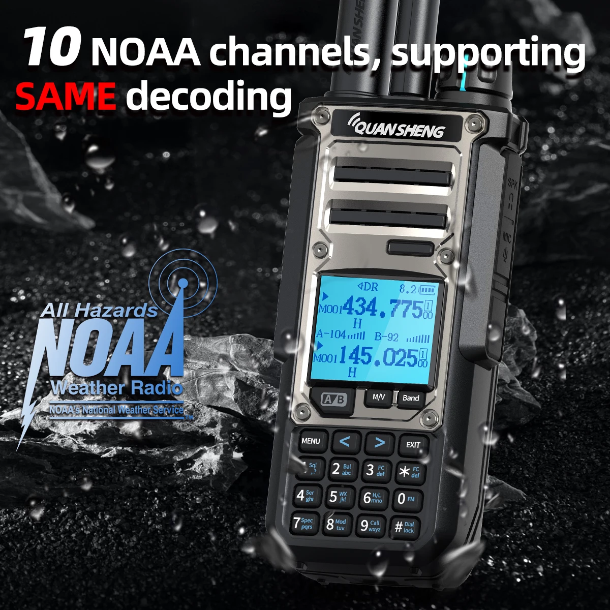 Quansheng TK11 8 Walkie Talkie Ham Radio 10W Dual Receiving PTT 27MHz CB CW LSB LW MW SW Type-C Charger NOAA for UV-K5 8 TK-11 5 من التحرير الجماعيجهاز لاسلكي هواة Quansheng TK11 8، بقدرة 10 واط، استقبال مزدوج، زر إرسال/تحدث، بتردد 27 ميجاهرتز، يدعم أنماط CB وCW وLSB وLW وMW وSW، مزود بشاحن من النوع C، متوافق مع NOAA لكاميرا UV-K5 8 TK-11 5 - Image 6