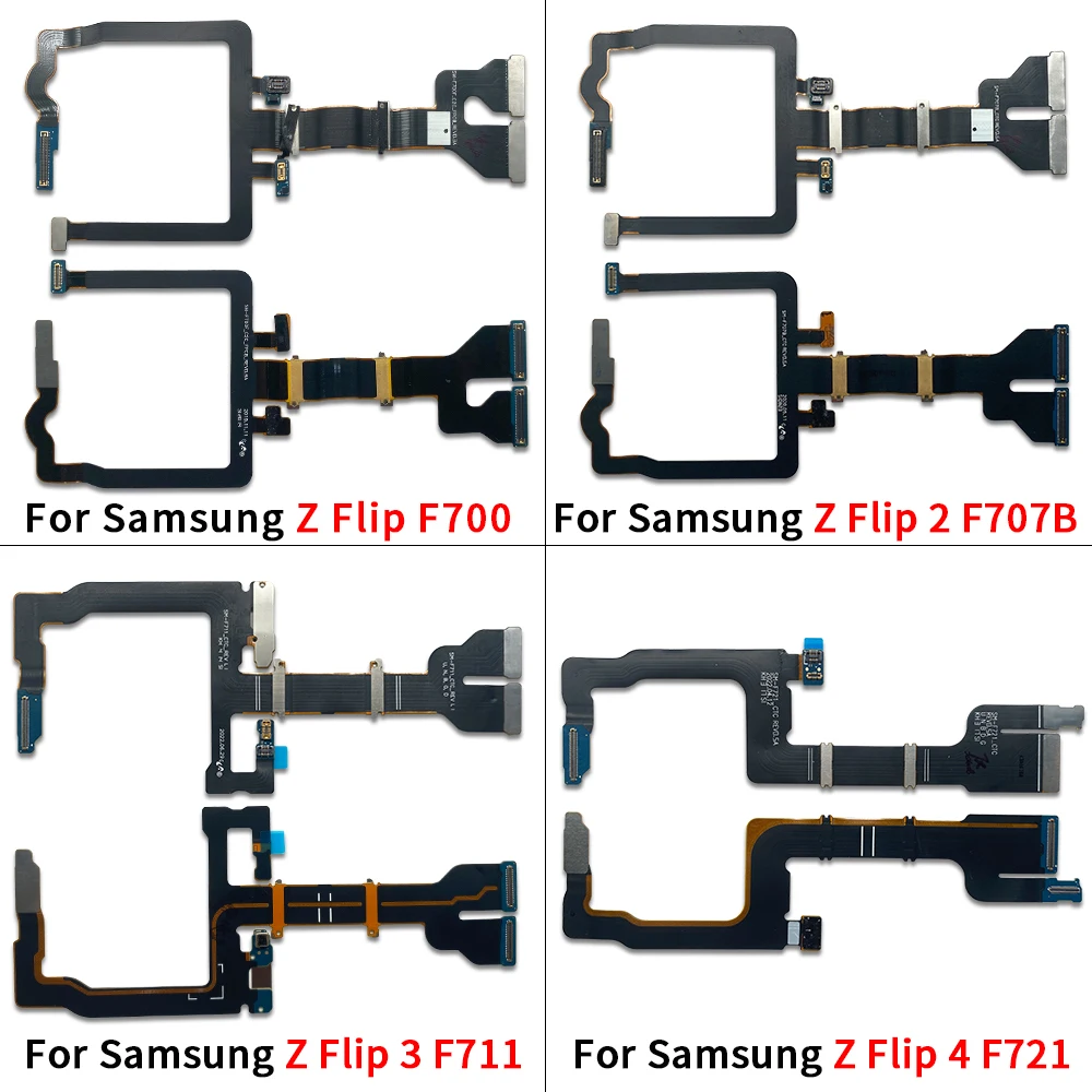 استبدال كابل شريط مرن للوحة الأم وموصلها وشاشة LCD لهواتف سامسونج Z Flip 2 3 4 5 6 7 F1707B F711 F721 F731 F700 من قسم التحرير الجماعيلوحة رئيسية، موصل لوحة أم، كابل مرن لشاشة LCD، بديل لشريط سامسونج Z Flip 2 3 4 5 6 7 F1707B F711 F721 F731 F700 - Image 2