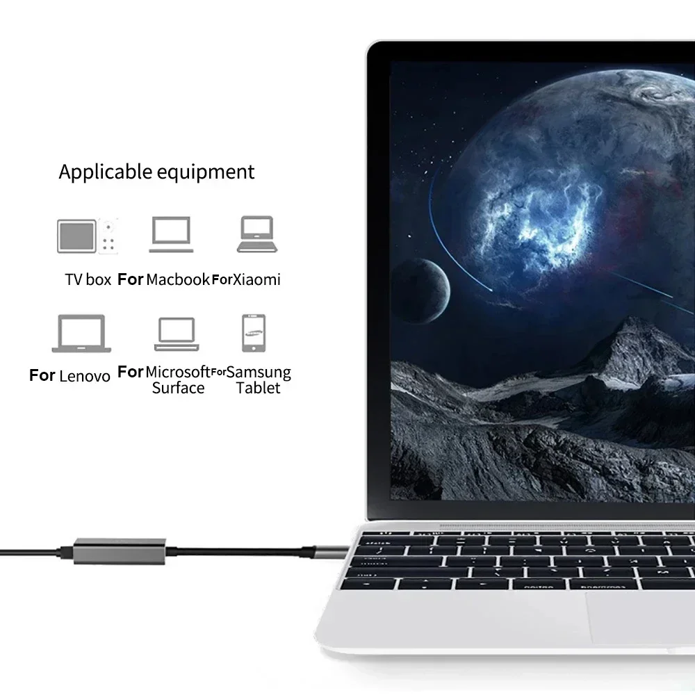 محول إيثرنت USB من النوع C بسرعة 1000 ميجابت في الثانية، بطاقة شبكة RJ45 لأجهزة MacBook وWindows XP و7، كابل إنترنت LAN USB لأجهزة Android من التحرير الجماعيمحول إيثرنت USB من النوع C بسرعة 1000 ميجابت في الثانية، بطاقة شبكة RJ45 لأجهزة MacBook وWindows XP و7، كابل إنترنت LAN USB لأجهزة Android - Image 6
