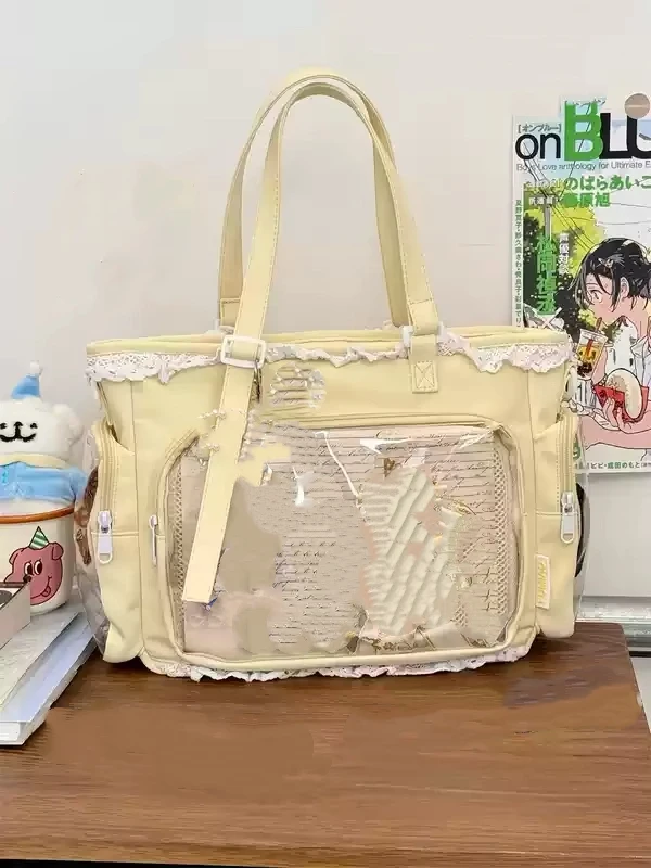 حقيبة باليه كبيرة الحجم من نوع Itabag اليابانية ثنائية الأبعاد ذات كتف واحد، هدية للأصدقاء، حقيبة يد نسائية من قسم التعديل الجماعيحقيبة كتف كبيرة الحجم بتصميم فتاة الباليه، من إيتاباغ اليابانية، ثنائية الأبعاد، هدية مثالية للأصدقاء، حقيبة يد نسائية - Image 11