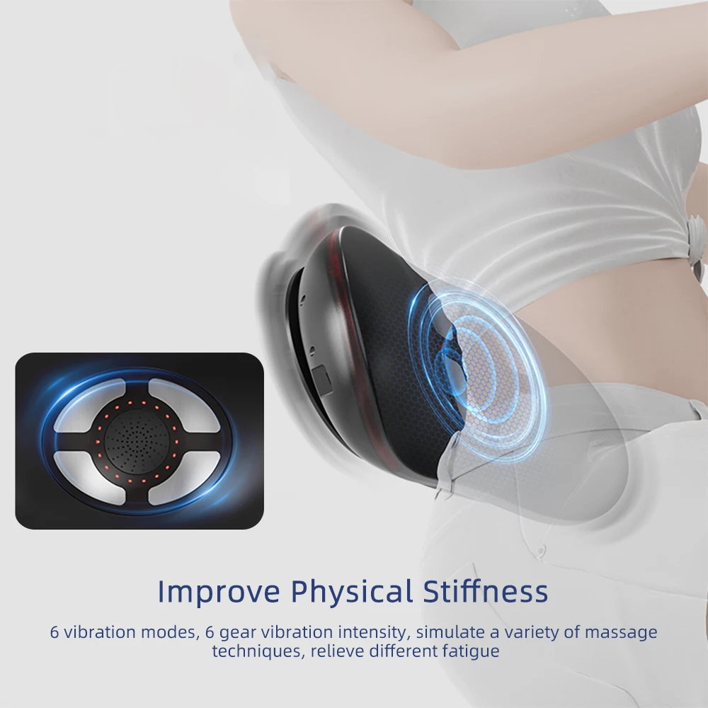 Electric Lumbar Traction Massager Height Adjustable Massage Waist Spine Support Back Massage Machine Relieve Waist - Image 2