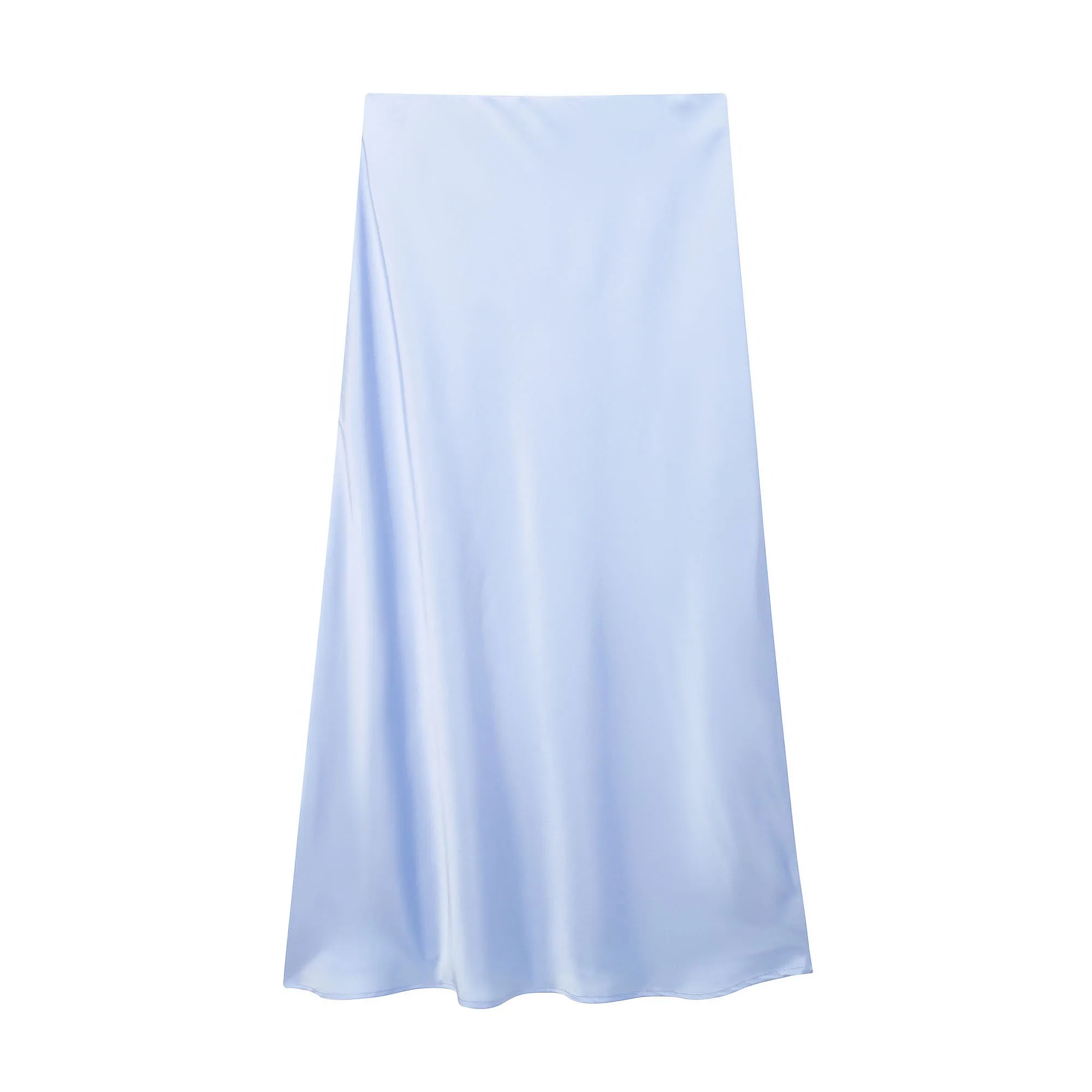 Willshela 2024 Black Satin Skirt Woman High Waist Elegant Long Skirts For Women Fashion Summer Midi Skirt Office Womens Skirts من قسم التحرير الجماعيتنورة ويلشيلا 2024 سوداء من الساتان، تنورة طويلة أنيقة بخصر عالٍ للنساء، تنورة ميدي صيفية عصرية للنساء، تنانير نسائية للعمل - Image 10