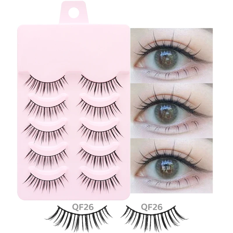 DINGSEN 5 أزواج من رموش مانغا للعيون، رموش ناعمة طبيعية طويلة، رموش صناعية، رموش أنمي خفيفة، رموش صناعية للمكياج من التحرير الجماعيدينغسن، ٥ أزواج من رموش المانغا، رموش ناعمة وطبيعية وطويلة، رموش صناعية، رموش أنمي خفيفة، رموش صناعية، مكياج - Image 7