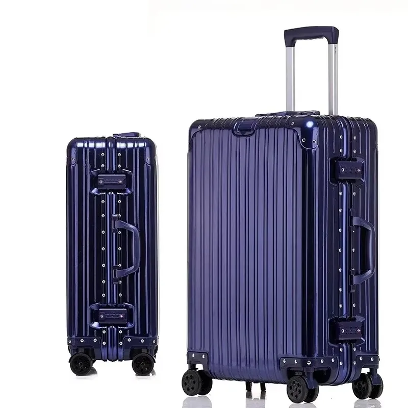100% Aluminum-magnesium Alloy Travel Suitcase High Quality Rolling Luggage 20/24/26/29'' Trolley Luggage Carry-On Cabin Suitcase - Image 10