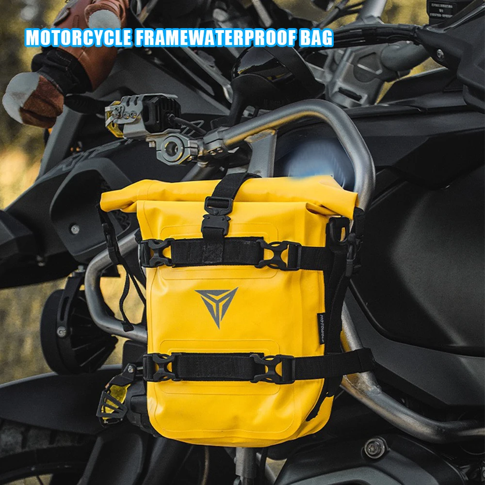 حقيبة مقاومة للماء لإطار دراجة BMW R1200GS R1250GS ADV و HONDA NC750X CB500X النارية، مع قضبان حماية، وحقيبة أدوات إصلاح المصد من قسم التعديل الجماعيحقيبة مقاومة للماء لحماية هيكل الدراجة النارية BMW R1200GS وR1250GS وADV وHONDA NC750X وCB500X، مع أدوات إصلاح المصدات. - Image 3