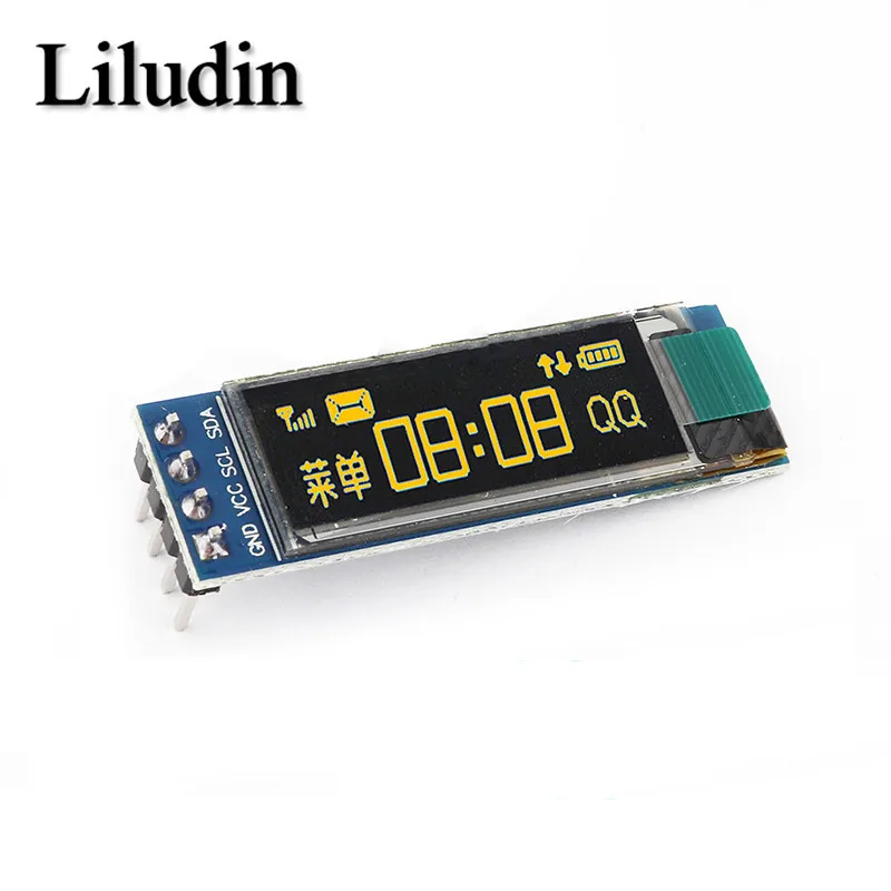 وحدة OLED مقاس 0.91 بوصة، شاشة OLED بيضاء/زرقاء 128×32، شاشة OLED LCD LED SSD1306، وحدة عرض 0.91 بوصة، اتصال IIC لأردوينو من التحرير الجماعيوحدة عرض OLED مقاس 0.91 بوصة، شاشة OLED بيضاء/زرقاء مقاس 0.91 بوصة بدقة 128×32 بكسل، شاشة OLED LCD LED SSD1306، وحدة اتصال IIC مقاس 0.91 بوصة لأردوينو - Image 3