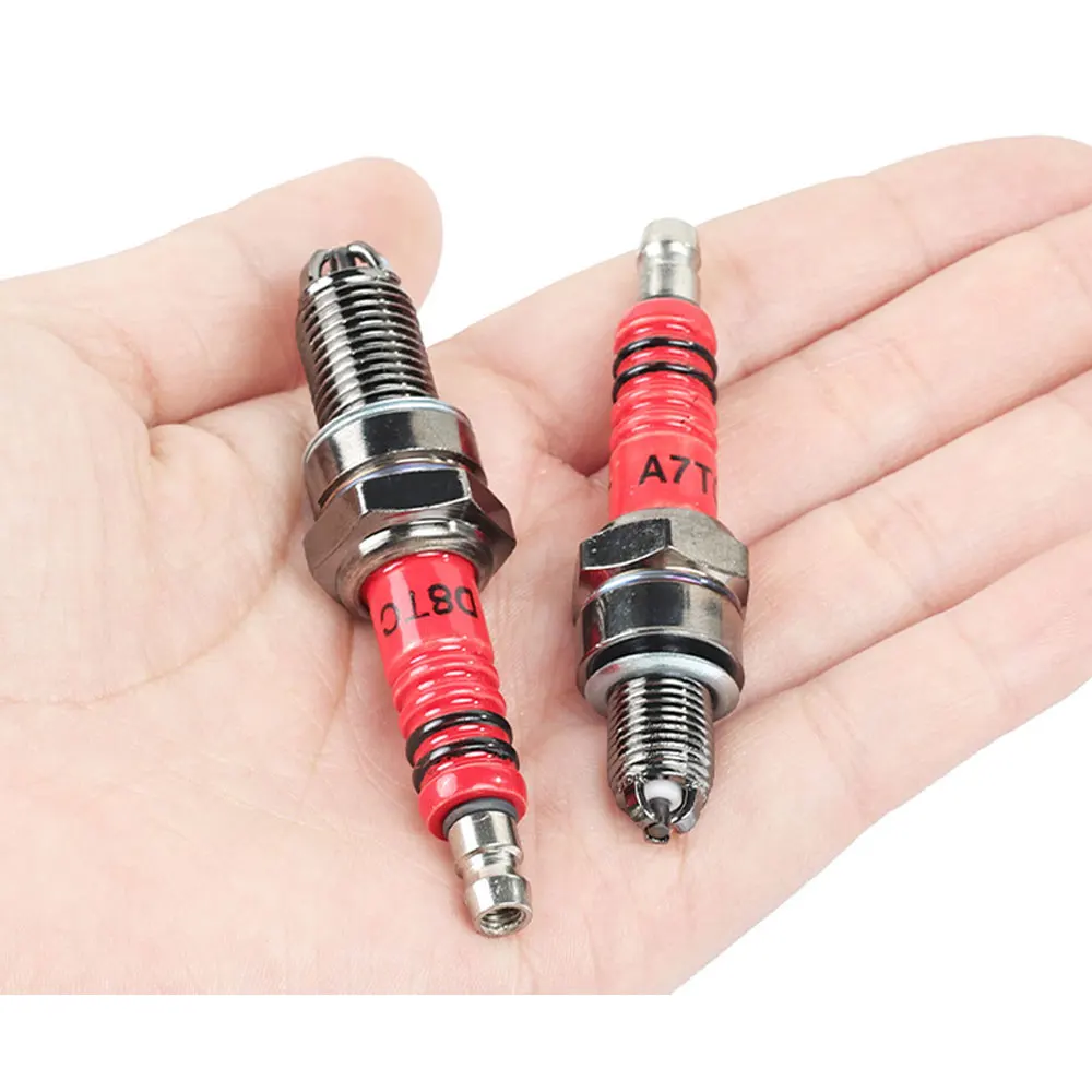 Racing 3 Triple Electrode Spark Plug A7TC For GY6 50CC 110CC 125CC 150CC ATV Scooter Dirt Bike Go Kart Motorcycle Accessories من قسم التحرير الجماعيشمعة إشعال ثلاثية الأقطاب من Racing 3 طراز A7TC لمحركات GY6 سعة 50 و110 و125 و150 سم مكعب، مناسبة للدراجات الرباعية والدراجات البخارية والدراجات الترابية وعربات الكارتينج وملحقات الدراجات النارية. - Image 5