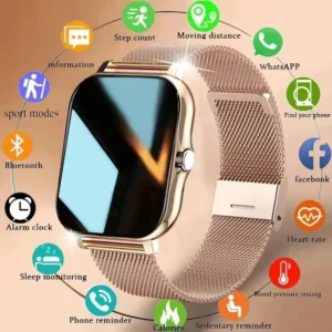 LAXASFIT 2025 ساعة ذكية جديدة مزودة بتقنية بلوتوث، شاشة لمس كاملة، مراقب معدل ضربات القلب، ساعة رياضية ذكية للرجال والنساء، هدية من قسم التعديل الجماعيساعة LAXASFIT 2025 الذكية الجديدة، مزودة بتقنية بلوتوث، وشاشة لمس كاملة، ومراقب لمعدل ضربات القلب، وساعة رياضية ذكية مناسبة للرجال والنساء، هدية مثالية.