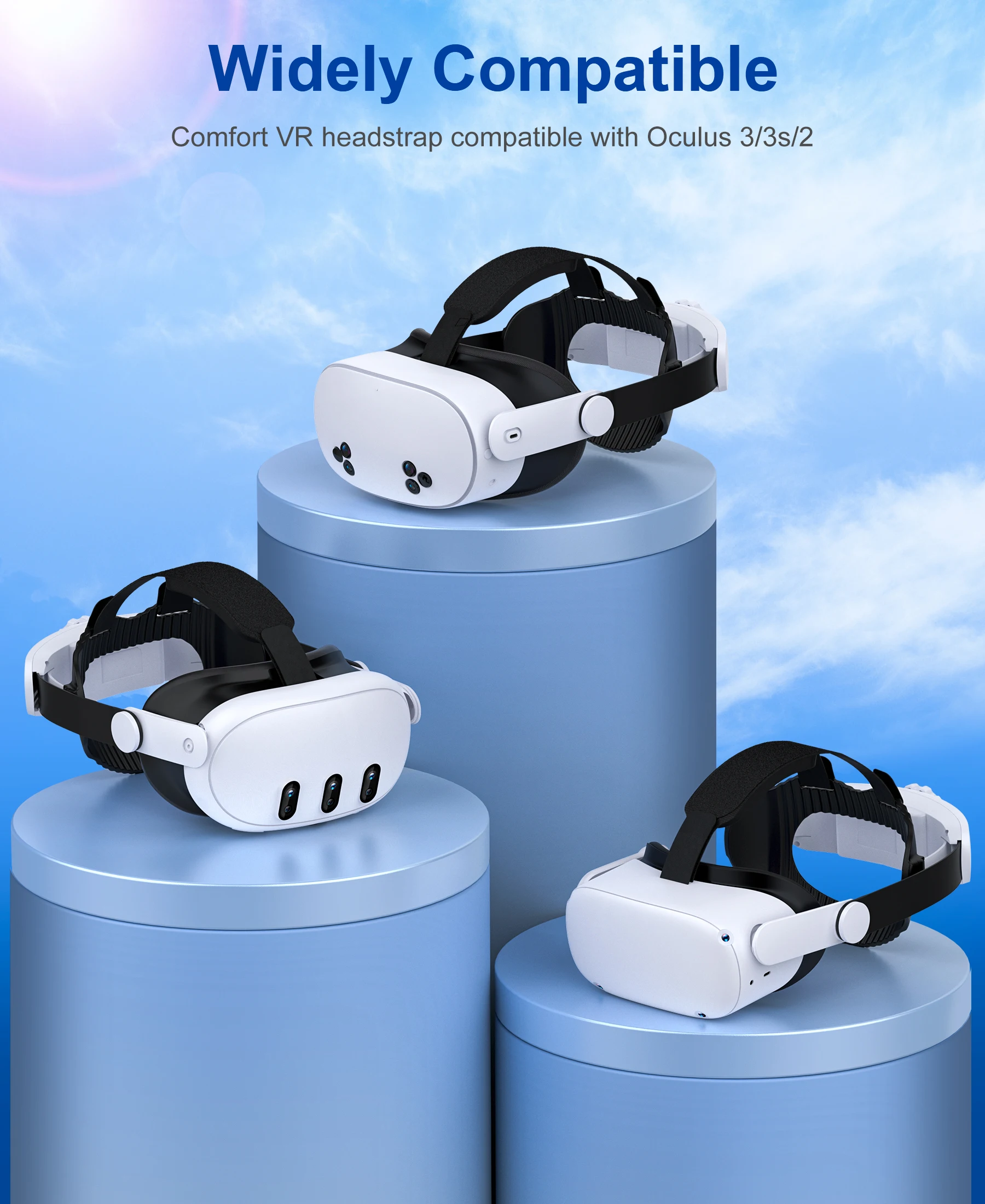 BEBONCOOL 8000mAh MV1000 Head Strap For Meta Quest 3S/Quest 3/Quest 2 Battery Head Strap Compatible for Oculus Head Strap من قسم التعديل الجماعيحزام رأس BEBONCOOL بسعة 8000 مللي أمبير/ساعة من نوع MV1000، متوافق مع بطاريات Meta Quest 3S/Quest 3/Quest 2، وحزام رأس Oculus. - Image 3