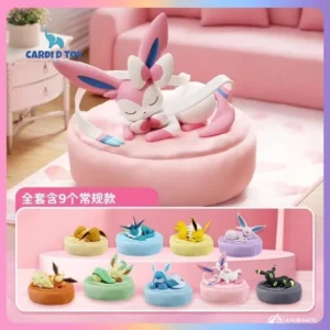 New Genuine Eevee Sleeping Position Series Mystery Box Vaporeon Anime Figurines Sylveon Espeon Umbreon Merchandise Gift Toy