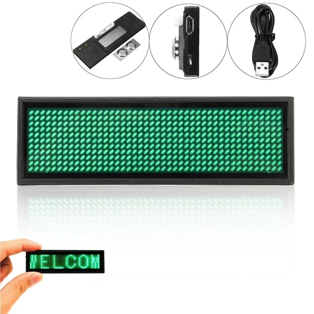 شارة اسم LED بلوتوث جديدة تمامًا، لوحة رسائل قابلة للبرمجة، شاشة LED صغيرة، عرض نمط نص وأرقام عالية الدقة من التحرير الجماعيشارة اسم LED جديدة كليًا بتقنية بلوتوث، لوحة رسائل قابلة للبرمجة، شاشة LED صغيرة، عرض نص عالي الدقة، عرض أرقام وأنماط - Image 13