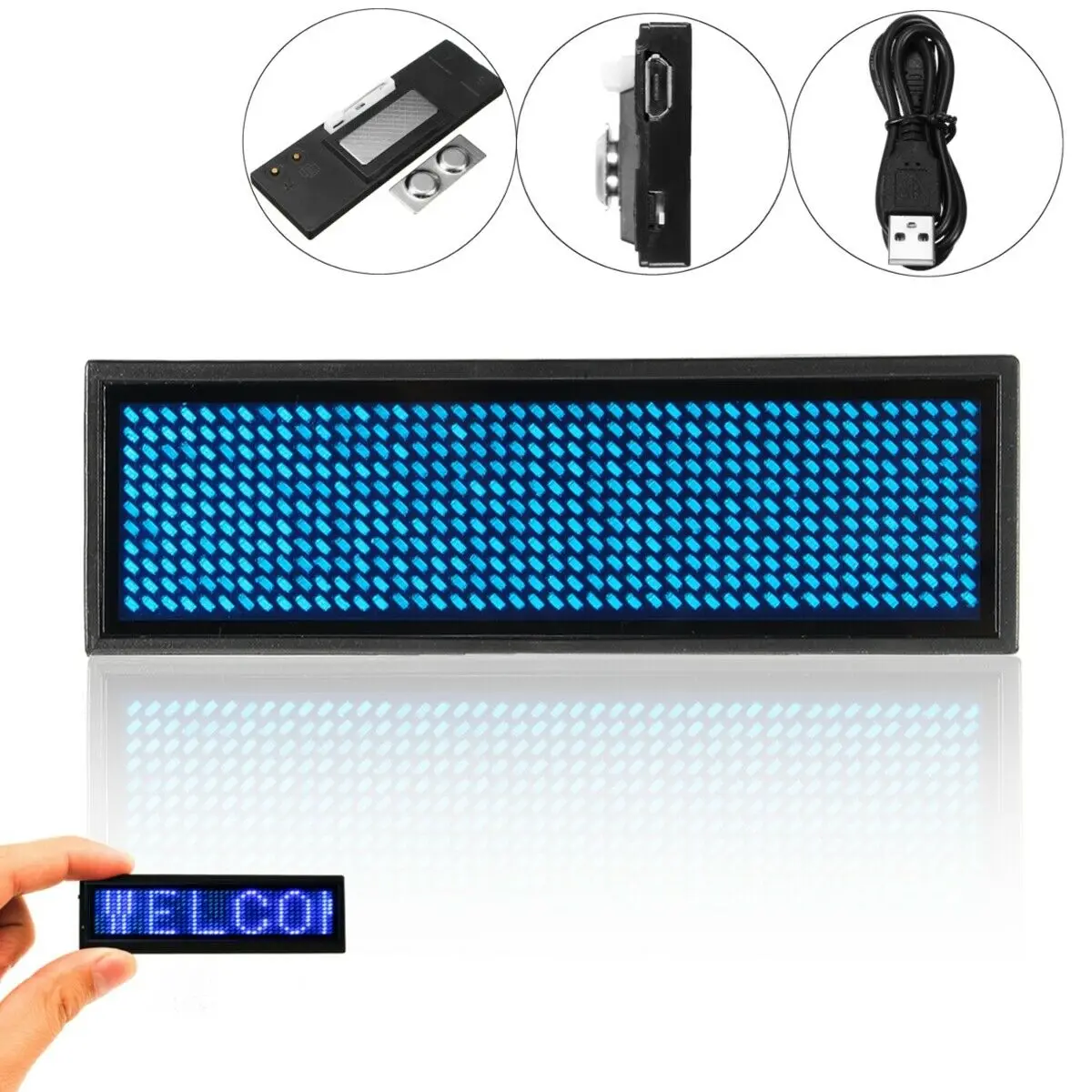 شارة اسم LED بلوتوث جديدة تمامًا، لوحة رسائل قابلة للبرمجة، شاشة LED صغيرة، عرض نمط نص وأرقام عالية الدقة من التحرير الجماعيشارة اسم LED جديدة كليًا بتقنية بلوتوث، لوحة رسائل قابلة للبرمجة، شاشة LED صغيرة، عرض نص عالي الدقة، عرض أرقام وأنماط - Image 14