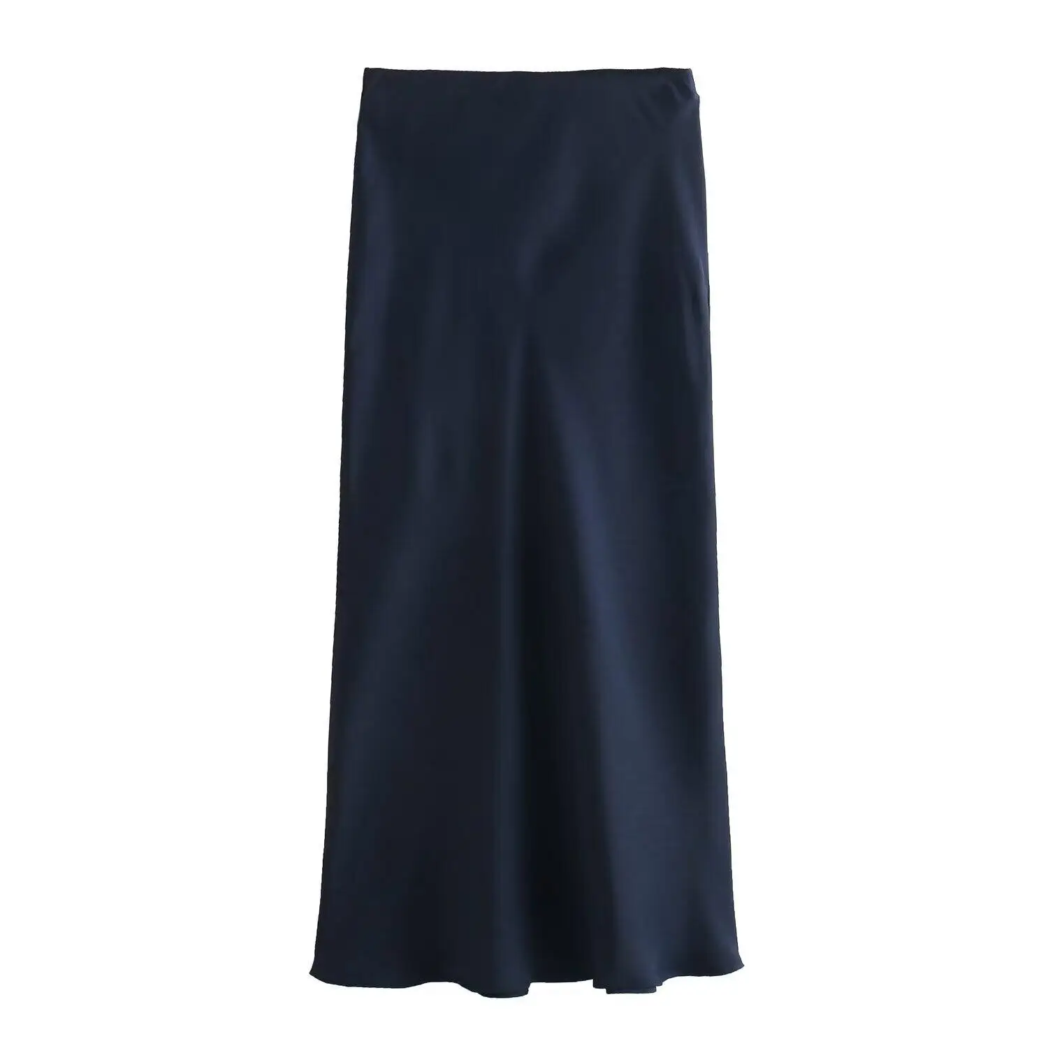 Willshela 2024 Black Satin Skirt Woman High Waist Elegant Long Skirts For Women Fashion Summer Midi Skirt Office Womens Skirts من قسم التحرير الجماعيتنورة ويلشيلا 2024 سوداء من الساتان، تنورة طويلة أنيقة بخصر عالٍ للنساء، تنورة ميدي صيفية عصرية للنساء، تنانير نسائية للعمل - Image 8