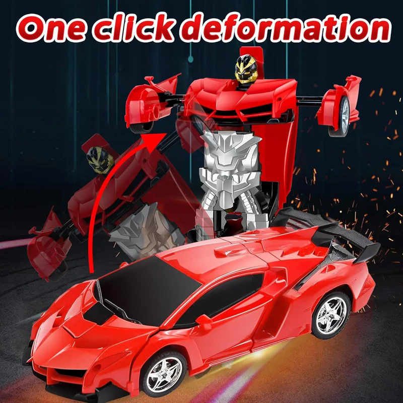 Electric RC Car 2 In 1 Transformation Robots Sports Vehicle Model Robots Boys Toys Remote Cool RC Deformation Cars Kid Toy Gifts - Image 2