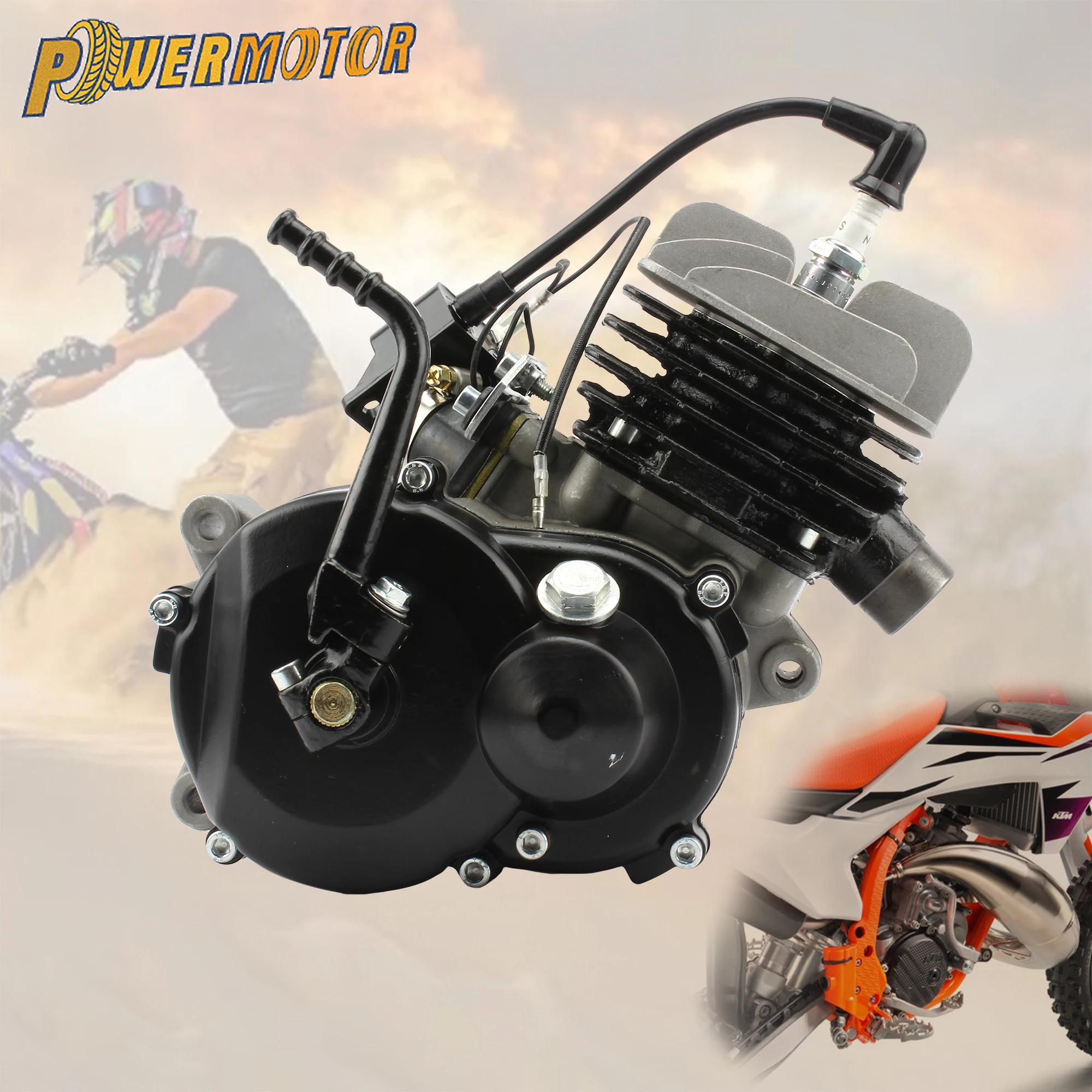 محرك دراجة نارية 50 سم مكعب مع ذراع تشغيل لدراجة KTM 50 SX ثنائية الأشواط، محرك مبرد بالهواء، 47 سم مكعب، 49 سم مكعب، دراجة موتوكروس ترابية معدلة من التحرير الجماعيمحرك دراجة نارية سعة 50 سم مكعب مع ذراع تشغيل لدراجة KTM 50 SX ثنائية الأشواط مبردة بالهواء، سعة 47 سم مكعب و49 سم مكعب، دراجة موتوكروس ترابية معدلة
