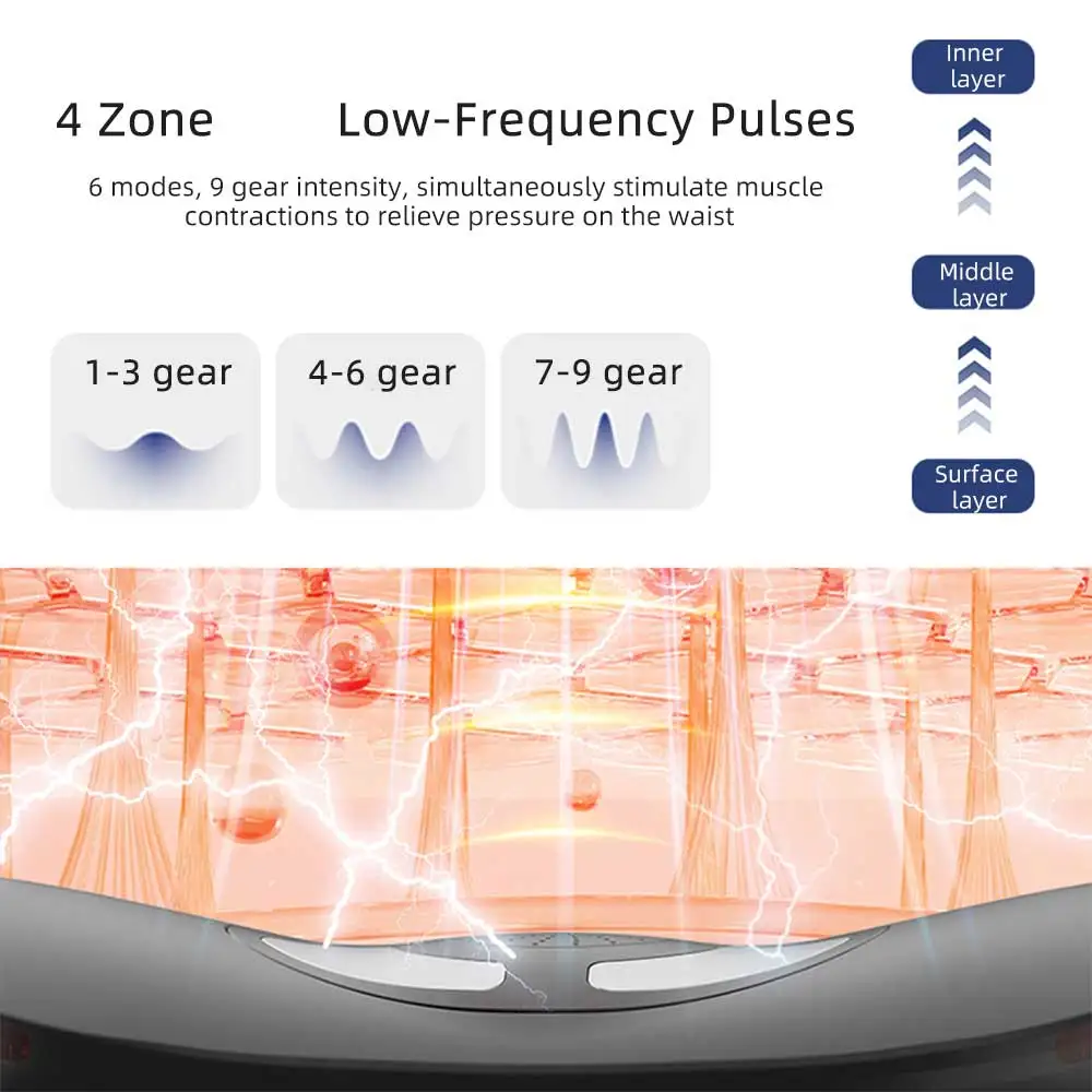 Electric Lumbar Traction Massager Height Adjustable Massage Waist Spine Support Back Massage Machine Relieve Waist - Image 5