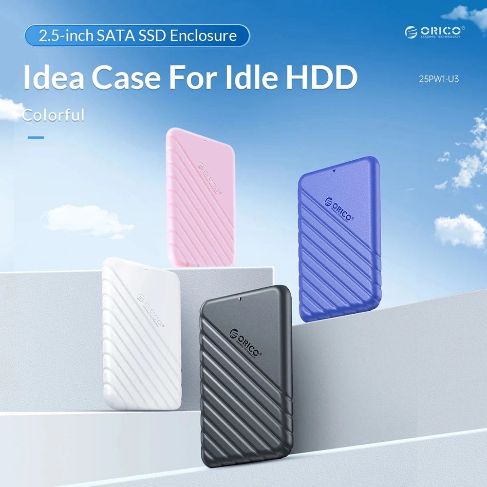 علبة محرك الأقراص الصلبة ORICO 2.5 بوصة SATA إلى USB 3.0 لصندوق محرك الأقراص الصلبة SSD مقاس 2.5 بوصة، صندوق محرك الأقراص الصلبة بسعة 6 تيرابايت، علبة تخزين خارجية لمحرك الأقراص الصلبة من التحرير الجماعيعلبة أقراص صلبة ORICO مقاس 2.5 بوصة SATA إلى USB 3.0، علبة تخزين أقراص صلبة SSD مقاس 2.5 بوصة، علبة تخزين أقراص صلبة بسعة 6 تيرابايت، علبة أقراص صلبة خارجية - Image 2
