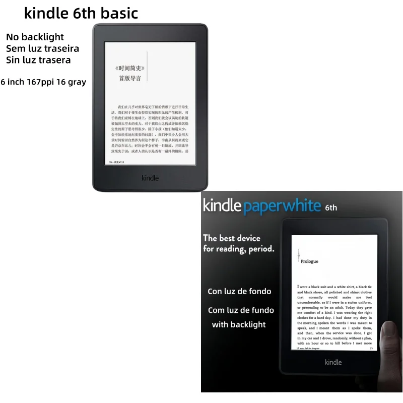 kindlePaperwhite 6th k6 Used registerable Ebook Reader Ereader E Reader e-ink Book for kindle من التحرير الجماعيجهاز Kindle Paperwhite 6th k6 مستعمل، قارئ كتب إلكترونية قابل للتسجيل، قارئ إلكتروني، قارئ إلكتروني، قارئ كتب إلكترونية بتقنية الحبر الإلكتروني، متوافق مع Kindle - Image 4