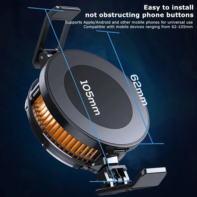 MEMO CX07 Mobile Phone Cooler Magnetic Cooling Fan Case Radiator For PUBG Gaming Back Clip Cool Heat Synt For Smartphones من التحرير الجماعيمبرد هاتف محمول MEMO CX07، مروحة تبريد مغناطيسية، غطاء تبريد، مشبك خلفي، مشتت حراري للهواتف الذكية، مناسب لألعاب PUBG - Image 5
