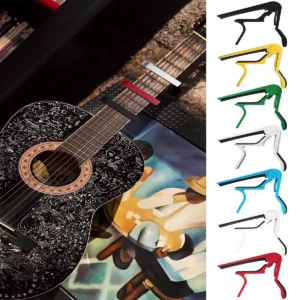 Miwayer Guitar Capo Aluminum Metal Universal Guitar Clamp Capo Clamp for Various Types String Instrument Guitar Accessories من التحرير الجماعيمشبك تثبيت غيتار عالمي من الألومنيوم من Miwayer، مناسب لأنواع مختلفة من الآلات الوترية، ملحقات غيتار