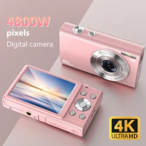 كاميرا فيديو رقمية بدقة 4K مع ضبط تلقائي للصورة وكاميرا تصوير فيديو عالية الدقة 48 ميجابكسل وشاشة كبيرة 2.8 بوصة، كاميرا فيديو للتصوير الفوتوغرافي للأطفال والكبار من التحرير الجماعيكاميرا رقمية بدقة 4K، كاميرا تصوير فيديو عالية الدقة 48 ميجابكسل مع شاشة كبيرة 2.8 بوصة، كاميرا فيديو للتصوير الفوتوغرافي للأطفال والكبار، مزودة بضبط تلقائي للصورة.