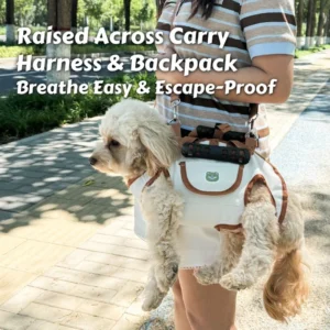 Air-Lift Carry Harness Dog Backpack - Breathe Easy No-Pull Leash for Small Dogs, Escape-Proof & Super Comfy Pet Carrier!
