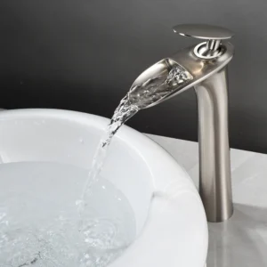 White Basin Faucets Modern White Bathroom Faucet Waterfall faucets Single Hole Cold and Hot Water Tap Basin Faucet Mixer Taps