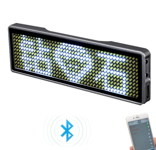 شارة اسم LED بلوتوث جديدة تمامًا، لوحة رسائل قابلة للبرمجة، شاشة LED صغيرة، عرض نمط نص وأرقام عالية الدقة من التحرير الجماعيشارة اسم LED جديدة كليًا بتقنية بلوتوث، لوحة رسائل قابلة للبرمجة، شاشة LED صغيرة، عرض نص عالي الدقة، عرض أرقام وأنماط - Image 7