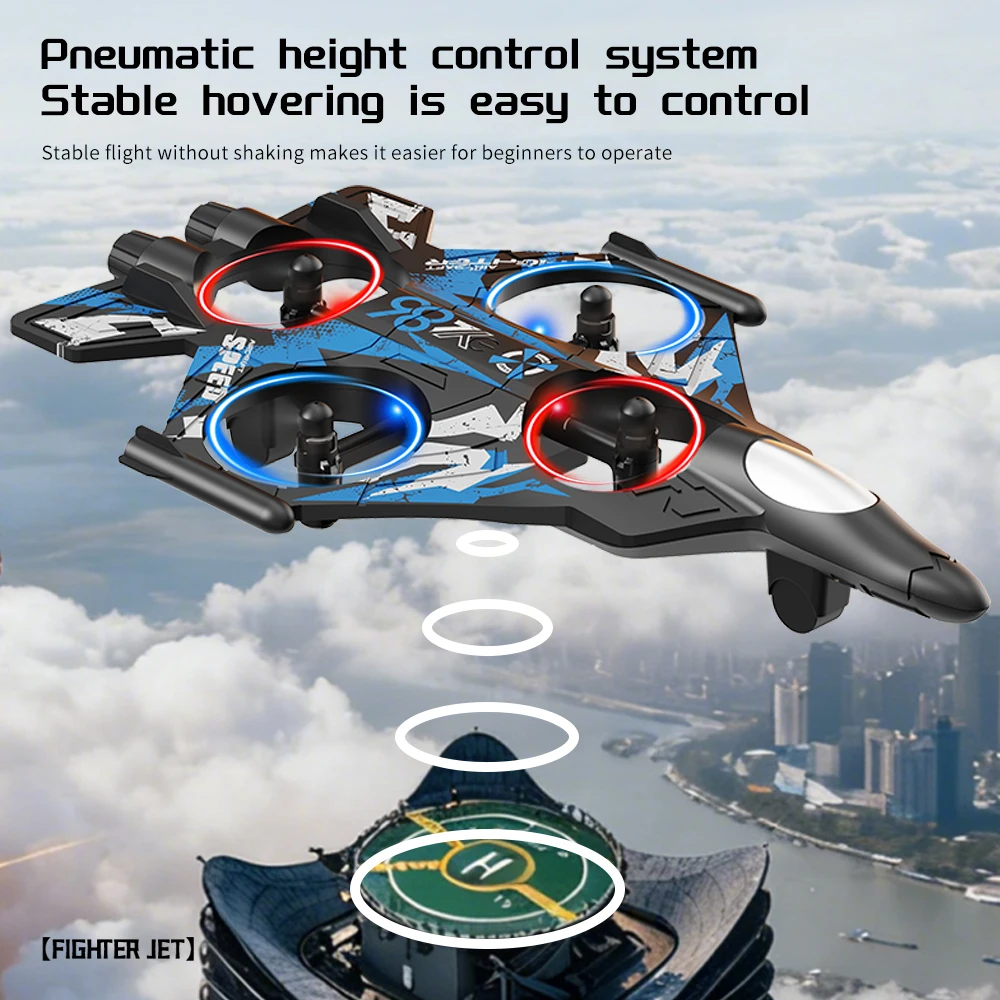 2026 New YL86 RC Foam Airplane 2.4G WIFI RC Fighter Stunt Tumbling Helicopter with LED Colored Lights Airplane Boys' Toys Gifts - Image 4