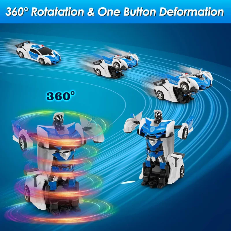 Electric RC Car 2 In 1 Transformation Robots Sports Vehicle Model Robots Boys Toys Remote Cool RC Deformation Cars Kid Toy Gifts - Image 4