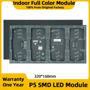شاشة عرض LED رقمية داخلية SMD P5 كاملة الألوان HUB75 وحدة عرض بكسل RGB شاشة عرض LED جدار فيديو LED شاشة كبيرة من التحرير الجماعيشاشة عرض رقمية LED داخلية بتقنية SMD P5 كاملة الألوان HUB75، شاشة عرض بكسل RGB، جدار فيديو LED، شاشة كبيرة